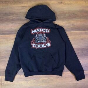 Matco Tools Men's Hoodie Medium Black Graphic Pullover Sweatshirt